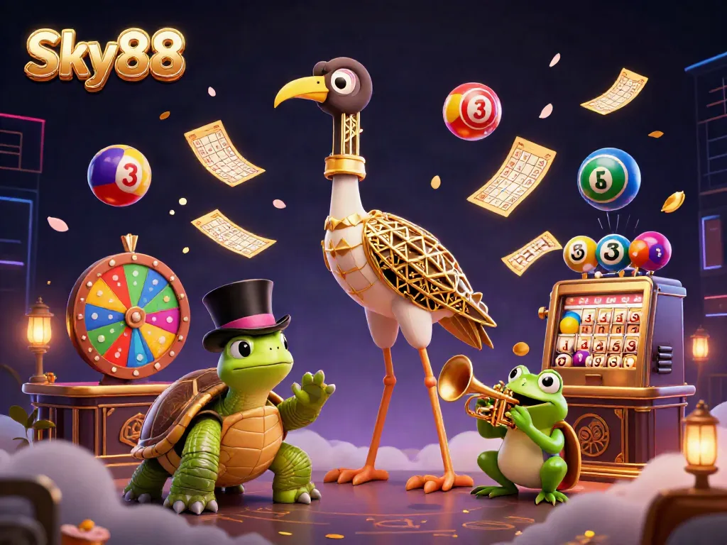 Experience the lively atmosphere at Sky88 casino with dynamic games and vibrant elements.