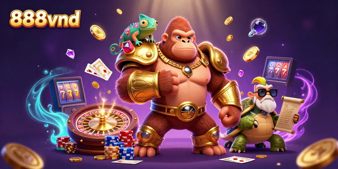 Experience excitement with 888vnd as the powerful gorilla king leads the winning game adventure!