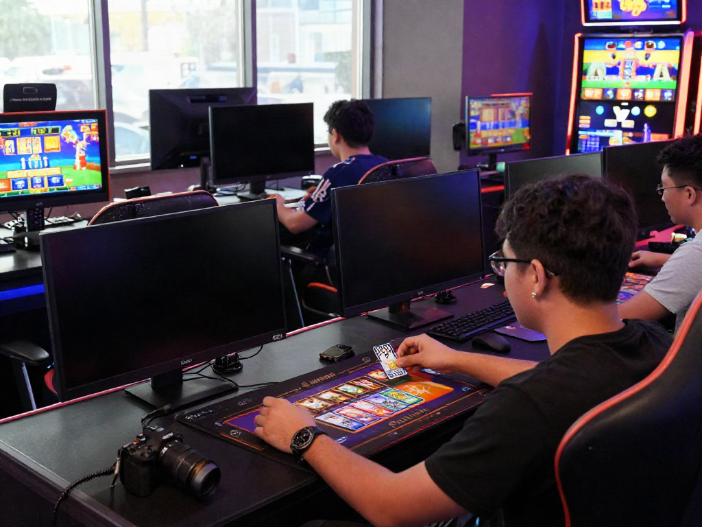 Exciting gaming atmosphere at Sunwin featuring players enjoying diverse online games and interactive experiences.
