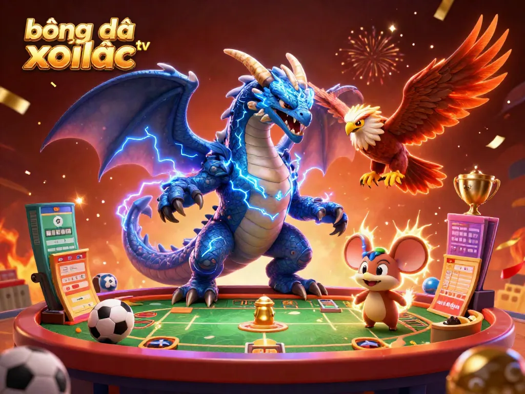 Experience top-tier sports betting with bóng đá trực tuyến xoilac tv featuring dynamic sports elements and vibrant characters.