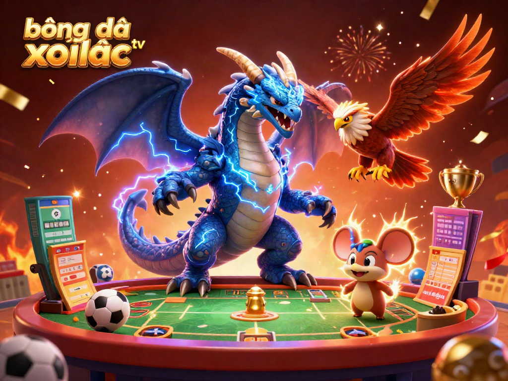 Experience top-tier sports betting with bóng đá trực tuyến xoilac tv featuring dynamic sports elements and vibrant characters.