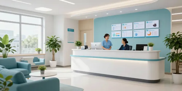 link slot at a health clinic, showcasing patient care and wellness services in a welcoming environment