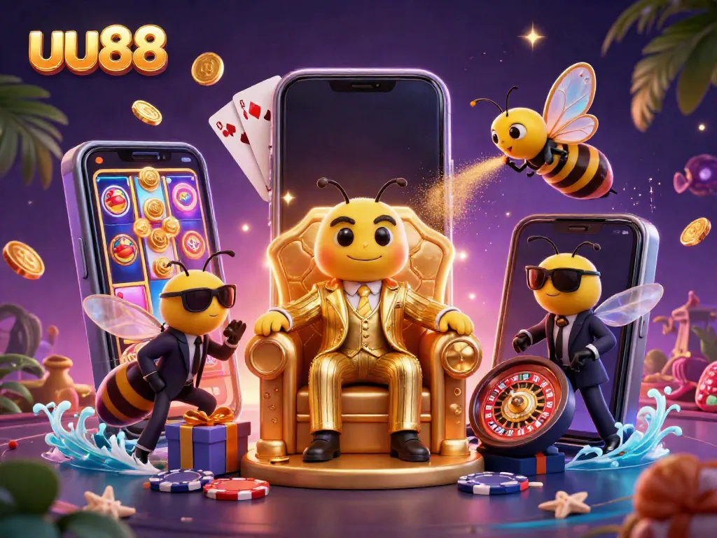 Experience thrilling gameplay with uu88 in a vibrant, dynamic casino scene showcasing rich gaming elements.