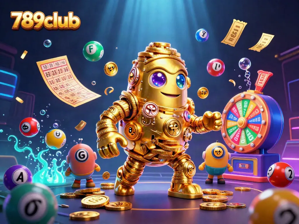 Experience thrilling wins at 789club with our dynamic casino scene featuring golden game elements.