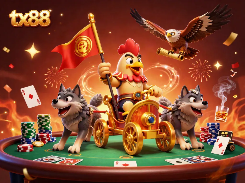 Experience thrilling gameplay at tx88 with our captivating casino illustration.