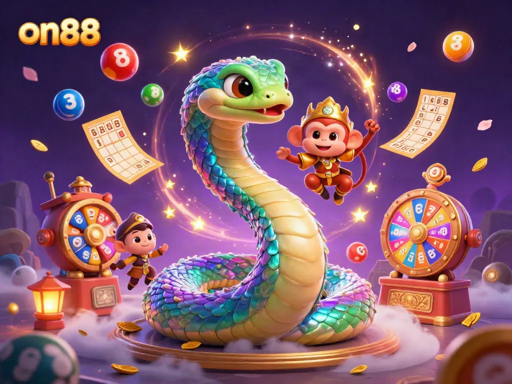 Experience thrilling games at on88 with vibrant casino illustrations and dynamic elements.