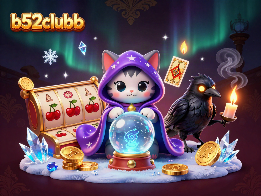 b52clubb offers thrilling slot gaming excitement with vibrant characters, casino elements, and high-stakes action.