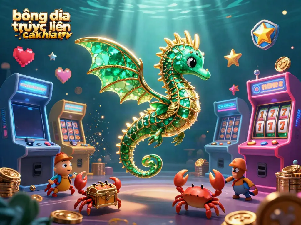 Experience bóng đá trực tuyến cakhiatv with a vibrant underwater casino ambiance featuring magical sea creatures.