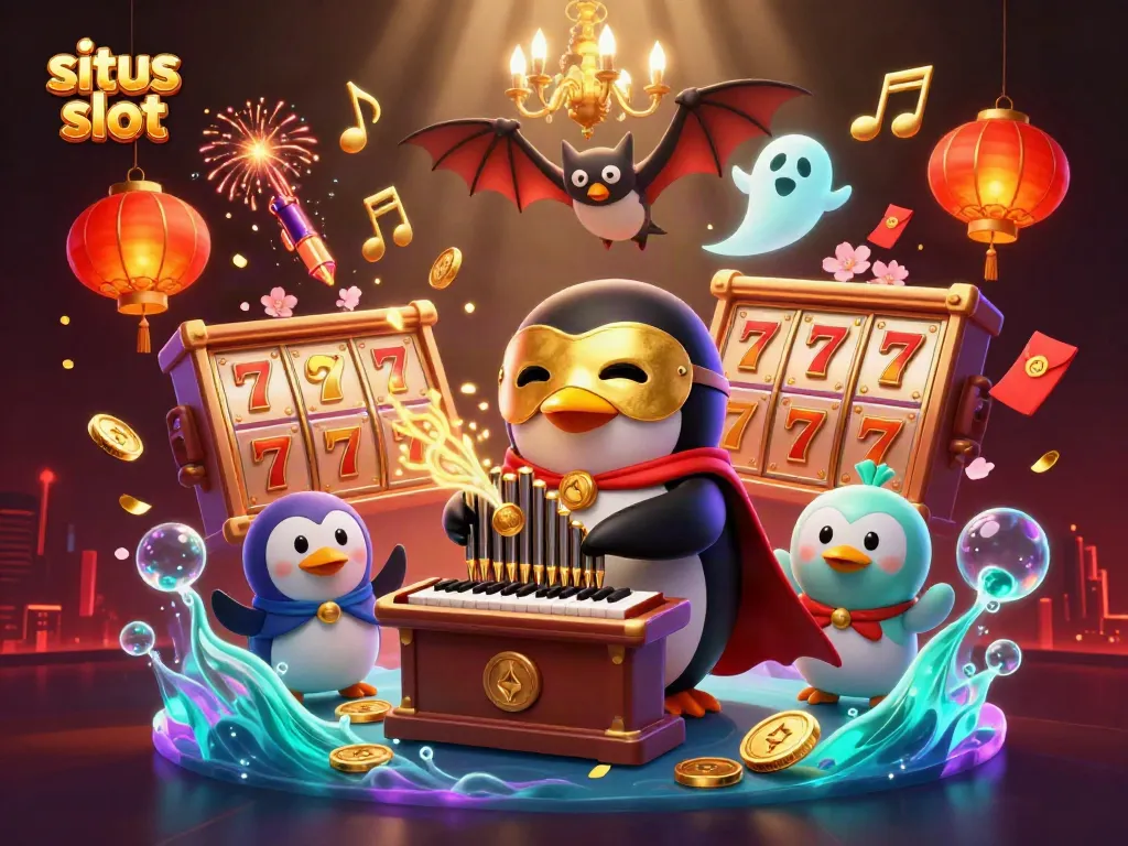 Shoot golden coins with situs slot at the center stage in an animated casino adventure.