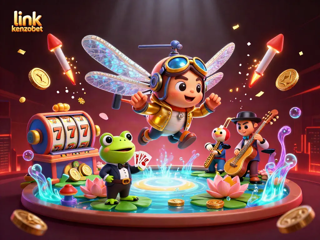 Experience exceptional gameplay with link kenzobet in this vibrant casino scene filled with excitement.
