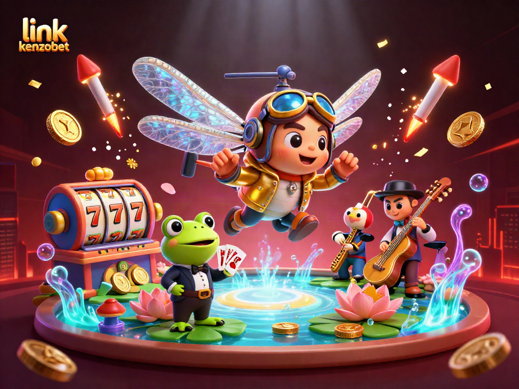 Experience exceptional gameplay with link kenzobet in this vibrant casino scene filled with excitement.