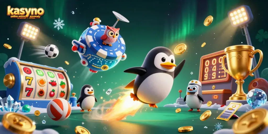 Experience the thrill of kasyno online automaty na prawdziwe pieniądze in an exciting casino themed illustration with vibrant elements.