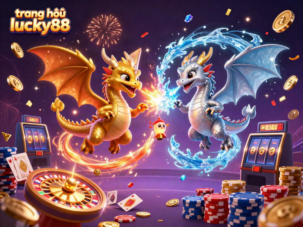 Experience the thrill of gaming at trang chủ lucky88 with dragons, coins, and a dynamic casino atmosphere.