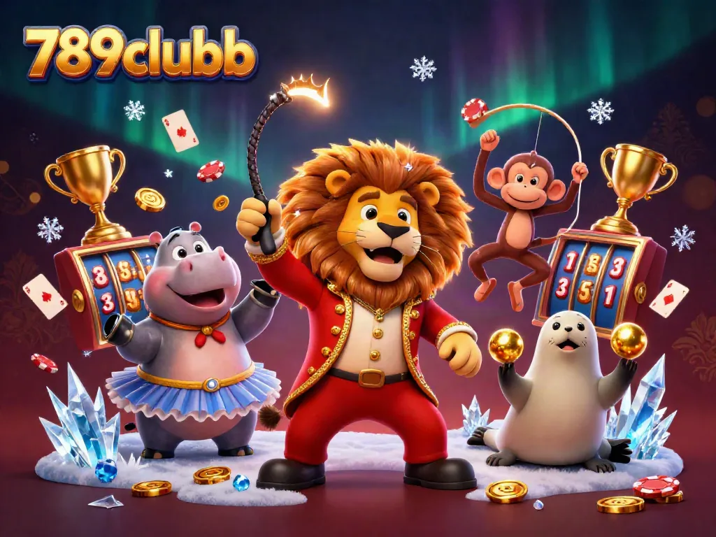 Experience the excitement of 789clubb with dynamic casino characters and vibrant gaming elements.