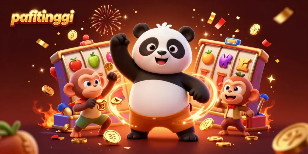 Permainan slot mempesona di pafitinggi dengan panda dan karakter menghibur lainnya