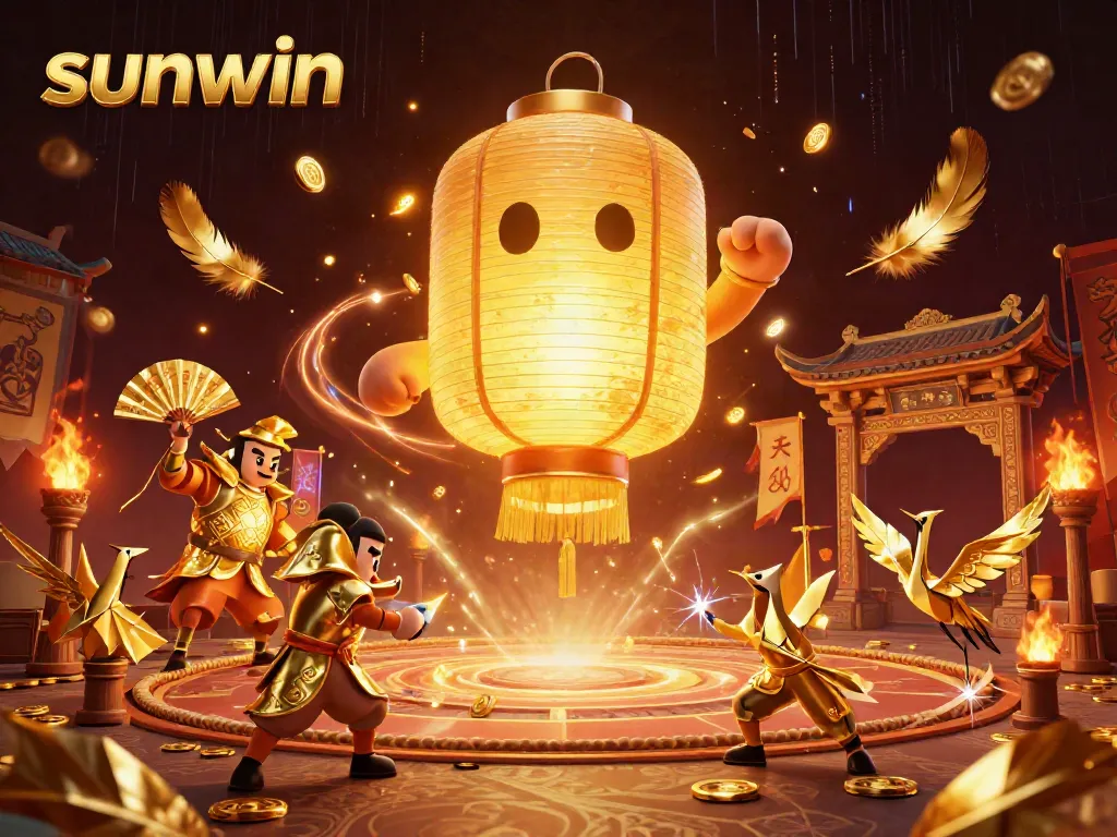 Experience thrilling gameplay at sunwin with a vibrant casino scene featuring dynamic characters and rich gaming elements.