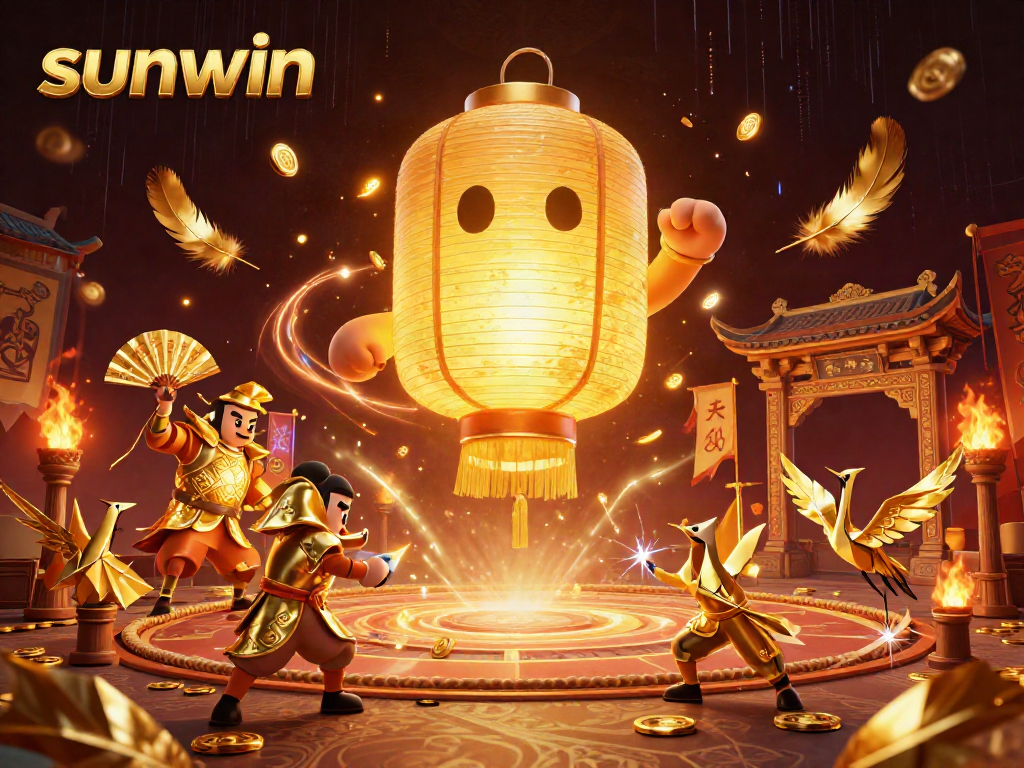 Experience thrilling gameplay at sunwin with a vibrant casino scene featuring dynamic characters and rich gaming elements.