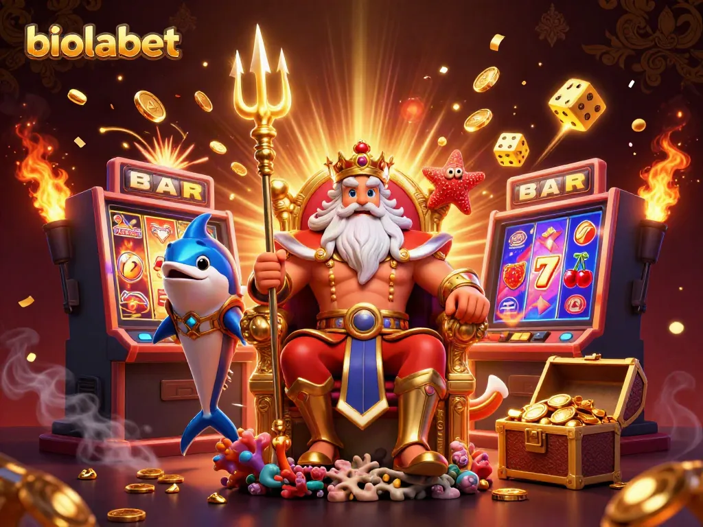 Play thrilling games at biolabet with vibrant characters and dynamic casino elements.