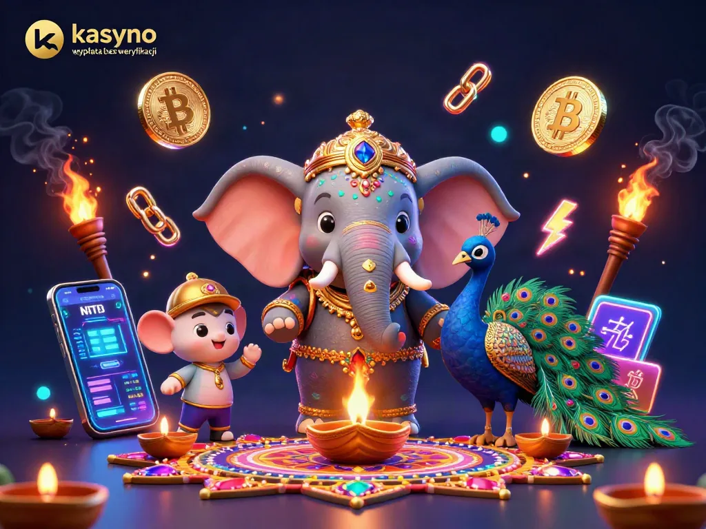 Experience kasyno wypłata bez weryfikacji with vibrant 3D elements showcasing cryptocurrency themes and colorful decorations.