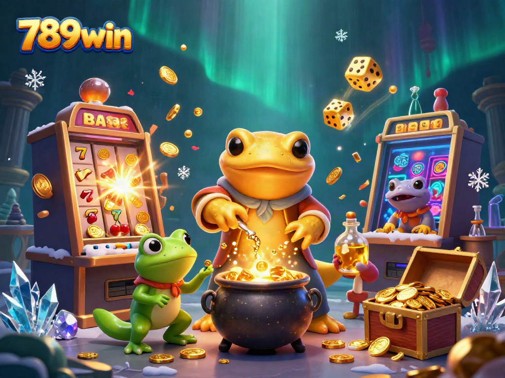 Experience the thrilling world of casino magic with 789win's vibrant 3D alchemist scene.